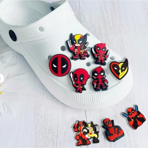 9PCS Marvel Shoe Charms Set – Deadpool & Wolverine Shoe Accessories Decoration - Picture 1 of 2